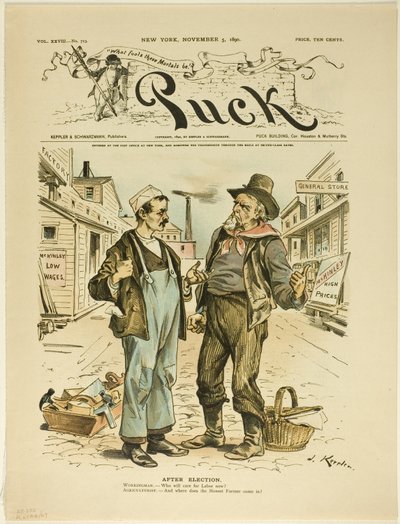 Nach der Wahl, aus Puck von Joseph Keppler