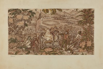 Historischer bedruckter Stoff von Joseph Lubrano