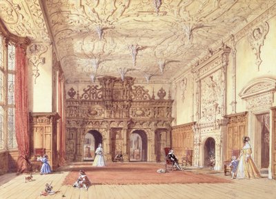 Crewe Hall, Cheshire von Joseph Nash