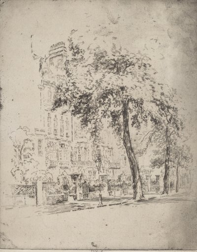 Großer Baum, Cheyne Walk, 1906 von Joseph Pennell