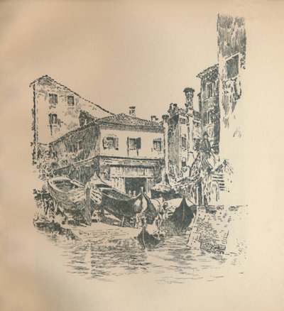 Bootsbau, Venedig, 1905, 1925 von Joseph Pennell