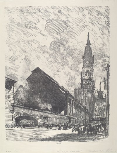 Broad St. Station von Joseph Pennell