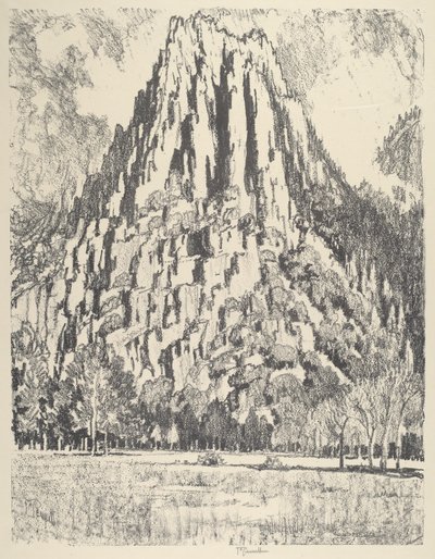 Strebepfeiler, Yosemite von Joseph Pennell
