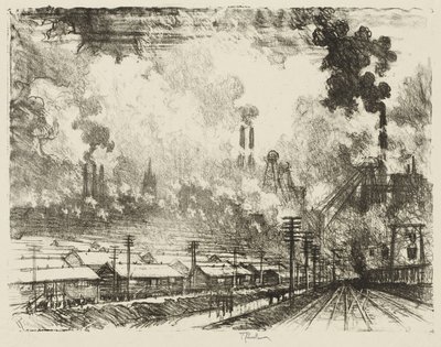 Englische Kriegsarbeit: Die Kohleminen von Joseph Pennell