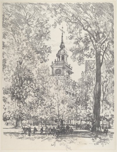 Unabhängigkeitsplatz und das Staatshaus von Joseph Pennell