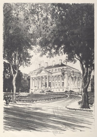 Nationales Rotes Kreuz Hauptquartier, Washington, 1919 von Joseph Pennell