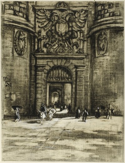 Porta Viragia, Toledo von Joseph Pennell
