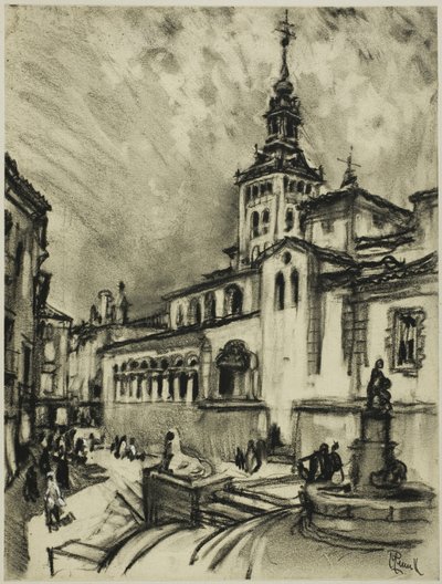 San Martín, Segovia von Joseph Pennell