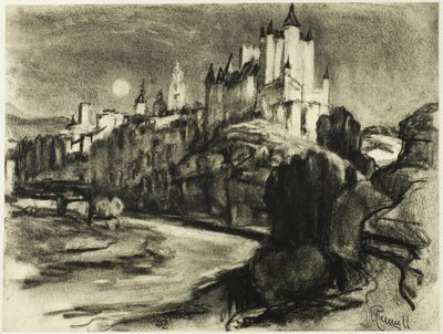 Der Alcazar, Segovia von Joseph Pennell