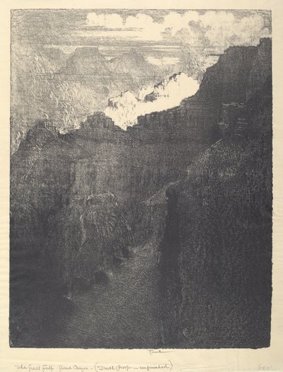 Der große Abgrund, 1912 von Joseph Pennell