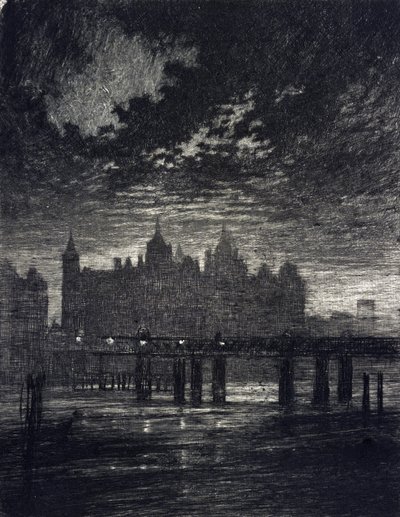 Whitehall Court in London von Joseph Pennell