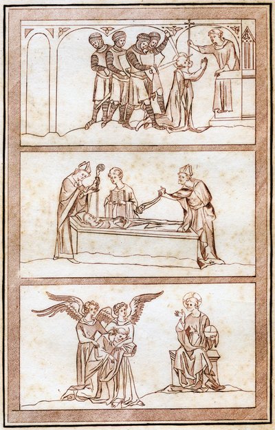 Das Leben von Thomas Becket, 1801 von Joseph Strutt