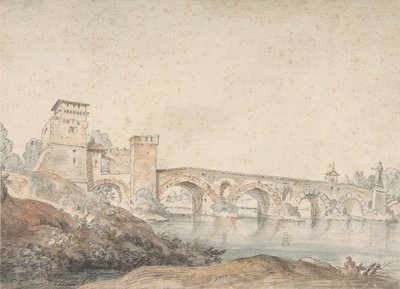 Ponte Molle, Rom, 18. Jahrhundert von Joseph Vernet.