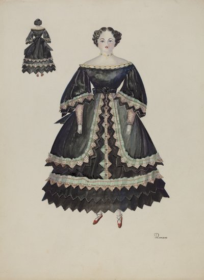 Puppe - Minerva Pratt, ca. 1937 von Josephine C. Romano