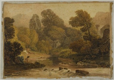 Eine Szene in der Nähe von Lodore, Cumberland von Joshua Cristall