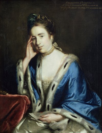 Porträt von Charlotte Walsingham, 1760 von Joshua Reynolds
