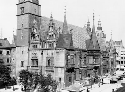 Rathaus, Breslau (heutiges Wroclaw), Polen, ca. 1910 von Jousset