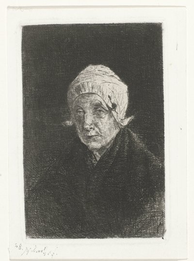 Alte Frau aus Katwijk von Jozef Israëls