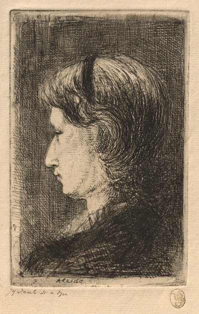 Porträt von Frau Israëls, 1875 von Jozef Israëls