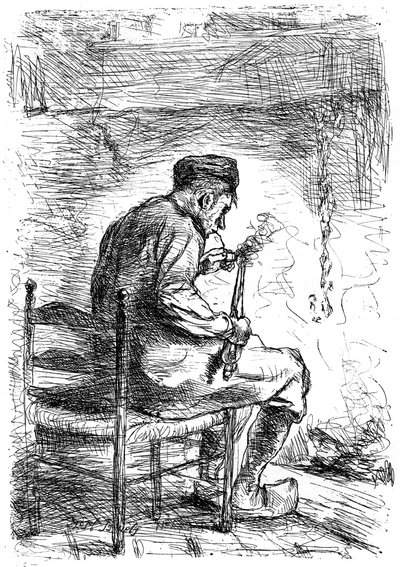 Der Raucher, ca. 1880-1882 von Jozef Israëls