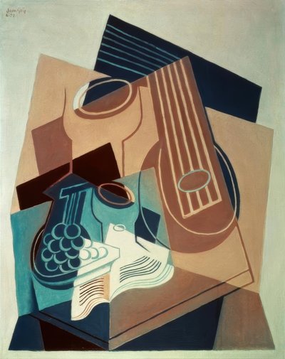 Mandoline und Trauben von Juan Gris