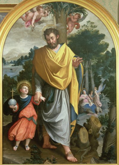 St. Joseph führt das Christkind von Juan Sanchez Cotan