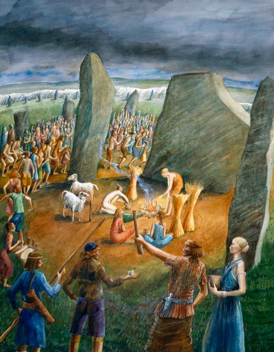 Steinkreis von Avebury, ca. 3. Jahrtausend v. Chr., ca. 1990-2010 von Judith Dobie