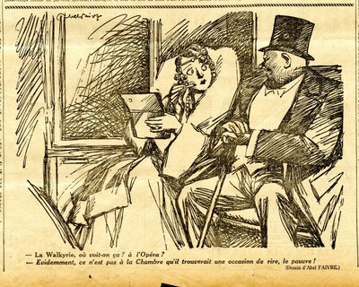 Candide, Satirisch in Schwarz-Weiß von Jules Abel Faivre
