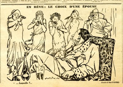 Candide, Satirique en N & B von Jules Abel Faivre