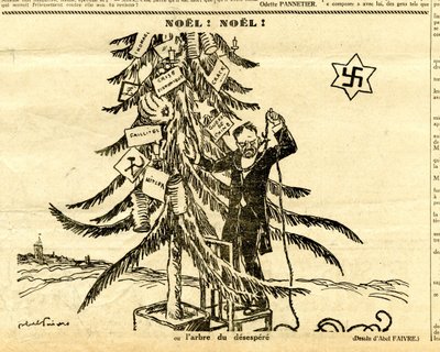 Candide, Satirisch in Schwarz-Weiß von Jules Abel Faivre