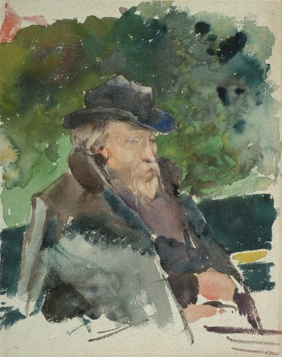 Skizze von Burne-Jones von Jules Bastien Lepage
