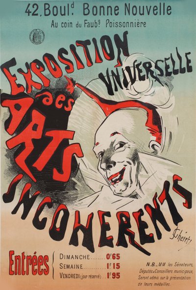 Exposition Universelle des Arts incohérents, 1889 von Jules Cheret