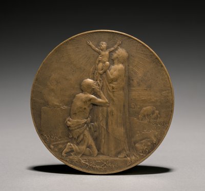 Medaille, 1800er von Jules Dupré
