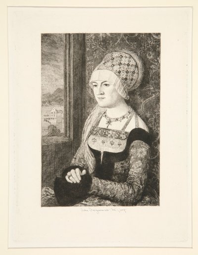 Porträt einer Frau von Jules Ferdinand Jacquemart