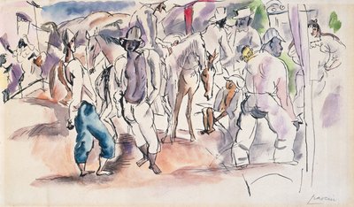 Figuren und Pferde von Jules Pascin