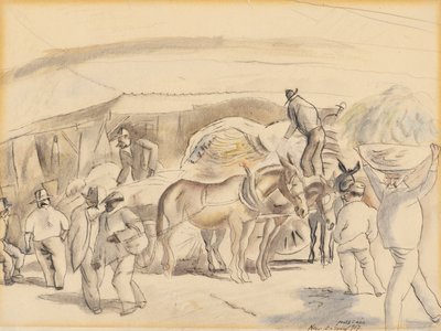 Erntearbeiter, 1917 von Jules Pascin