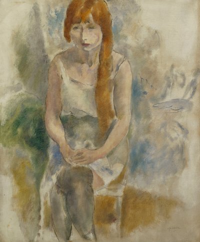Sitzendes Modell; Modele Assis von Jules Pascin