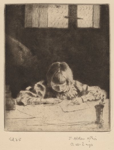 Der kleine Student, 1890 von Julian Alden Weir