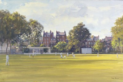 Cricket in Burton Court von Julian Barrow