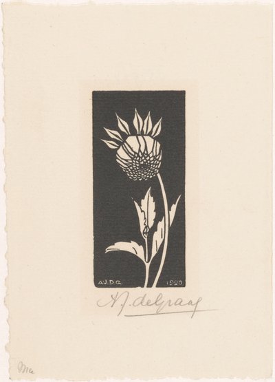 Dahlie von Julie de Graag (signed by artist)