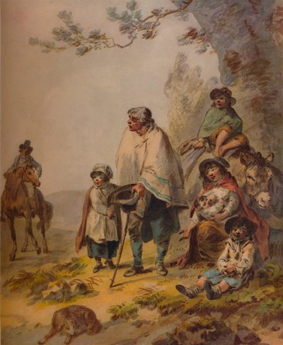 Zigeunerbettler von Julius Caesar Ibbetson