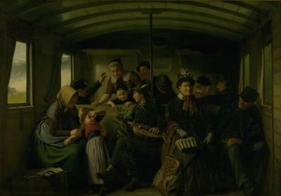 In einem Drittklassabteil von Julius Exner