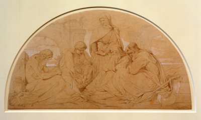 Hiob mit seinen Freunden von Julius Hubner