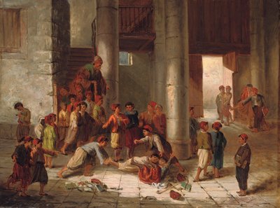 Unfug auf dem Schulhof von Julius Joseph Gaspard Starck