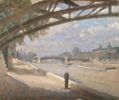 Unter der Pont des Arts, Paris. Mittag von Julius Paulsen