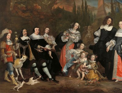 Michiel de Ruyter und seine Familie von Juriaen Jacobsz.