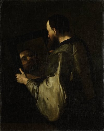 Philosoph mit Spiegel von Jusepe de Ribera (copy after)
