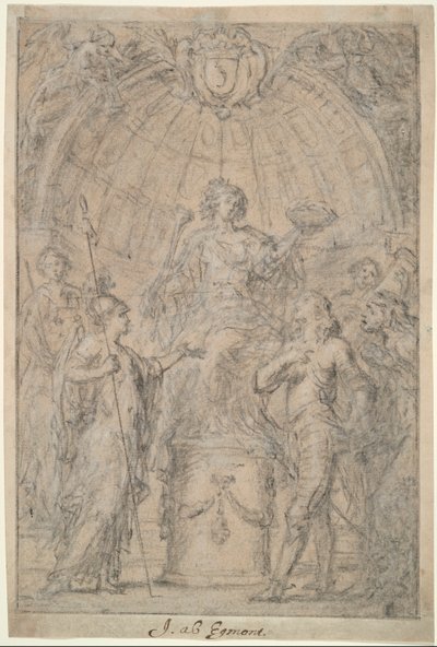 Ruhm krönt einen General von Justus van Egmont