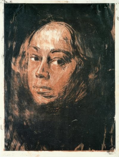 Selbstbildnis nach links von Käthe Kollwitz