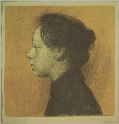 Selbstporträt, 1899 von Käthe Kollwitz